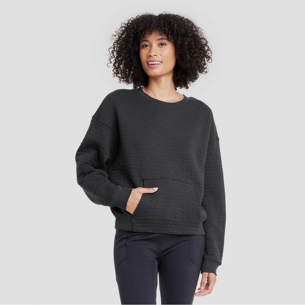 All In Motion Women’s Quilted Cropped Crew - US L